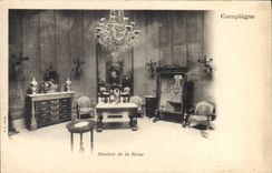 Gabinete de señora de Compiegne de la POSTAL de la VENDIMIA de la reina