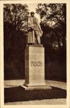 CPA Foret de Compiegne Clairiere de l'armistice Statue du marechal Foch Militaria