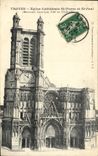VINTAGE POSTCARD Troyes Church Cathedral St Pierre and St Paul