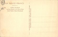 VINTAGE POSTCARD the Cape Martin seen of the round not of Turbie