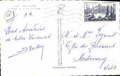 Aldea de Eze de la POSTAL de la VENDIMIA el paladar de príncipe de Suede