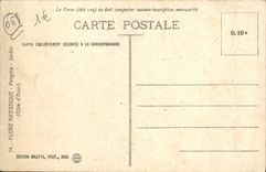 VINTAGE POSTCARD Pergola garden Dimensions Azure