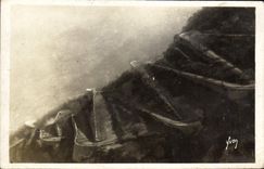 CPA Cote d'Azur Les lacets du col de Braus Route de Nice a Sospel