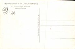 Castillo de Sarrazine Barlow del tiempo de Eze de la POSTAL de la VENDIMIA