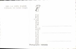 MODERN CARD Esterel red rocks