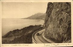 VINTAGE POSTCARD Gold Cornice Esterel the point of Esquilon and the Cape Russet-red