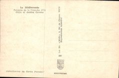 MODERN CARD the Mediterranean Cliffs of the Gold Cornice