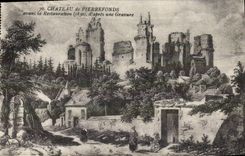 VINTAGE POSTCARD Pierrefonds Castle Before the Restoration