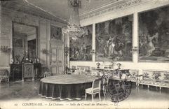 CPA Compiegne Le Chateau Salle du Conseil des Ministres