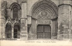 CPA Clermont Portail de L'Eglise