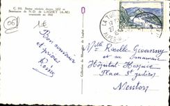 MODERN CARD Laghet Sanctuary of Notre Dame