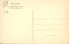 CPA Saint Paul La Rue du Casse Cou