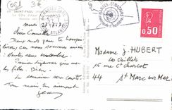 MODERN CARD Saint Paul the Dimension of Azure Assembled towards the church