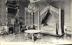 La POSTAL Compiegne de la VENDIMIA el cuarto del castillo tiene Courcher de Napoleon 1r