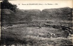 CPA Ruines de Champlieu Le theatre