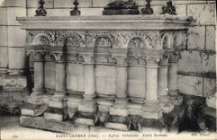 CPA Saint Germer Eglise Abbatiale Autel Roman