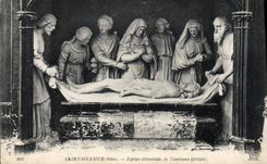 CPA Saint Germer Eglise Abbatiale Autel Roman