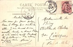 POSTAL Bourges de la VENDIMIA la cripta de la catedral y de la tumba de duque Jean