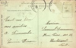 VINTAGE POSTCARD Crepy in Interior Valois of the Church St Danis