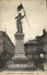 POSTAL Compiegne de la VENDIMIA estatua de arco del d de Jeanne