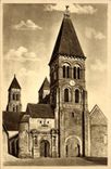 VINTAGE POSTCARD Morienval Frontage of the Notre Dame Church Old abbey church of Benedictines