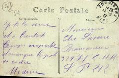 POSTAL Compiegne de la VENDIMIA visto en el paladar