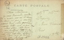 VINTAGE POSTCARD Clermot the Church