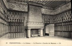 CPA Pierrefonds Le Chateau La Chambre a Coucher du seigneur