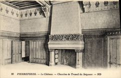 VINTAGE POSTCARD Pierrefonds the Castle the working Chamber of the lord