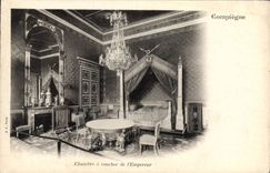 La POSTAL Compiegne Chambre de la VENDIMIA tiene Coucher del emperador