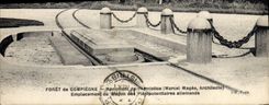 CPA Foret de Compiegne Monument de L'Armistice Emplacement du wagon des plenipotentiaires allemands Militaria