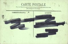 Taladro de la POSTAL de la VENDIMIA de Compiegne el castillo y el parque