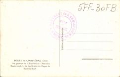 Taladro de la POSTAL de la VENDIMIA de la opinión de Compiegne del claro del armisticio de Militaria