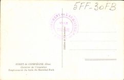 CPA Foret de Compiegne Clairiere de L'Armistice Militaria