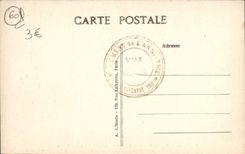 Taladro de la POSTAL de la VENDIMIA de la encrucijada de Compiegne del sitio de Rethondes del cierre del armisticio del coche del mariscal Foch Militaria