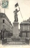 POSTAL Compiegne de la VENDIMIA estatua el arco de Jeanne D