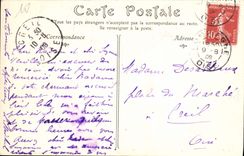 Paladar de la POSTAL de la VENDIMIA de Compiegne visto en los montajes hermosos