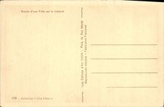 VINTAGE POSTCARD Menton Entered of a villa on the littoral