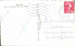 CPM Menton La Vieille Ville et la Plage