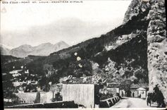 CPA Pont St louis Frontiere d'Italie