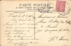 VINTAGE POSTCARD Bridge St louis Border of Italy