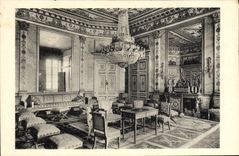 Castillo de la POSTAL de la VENDIMIA de Compiegne la sala de estar del Señora-en-waitings