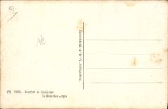 POSTAL MODERNA Niza puesta del sol en la bahía de los ángeles