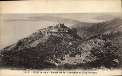 CPA Eze Route de la Corniche et Cap Ferrat