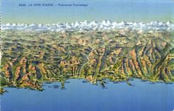 CPA La Cote D'Azur Panorama Touristique