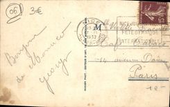 VINTAGE POSTCARD Bay De Roquebrune And Principality of Monaco