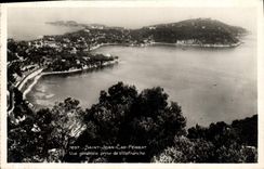CPA Saint Jean Cap Ferrat Vue Generale Prise De Villefranche