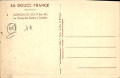 CPA Gorges Du Loup La Route Des Gorges a Gourdon