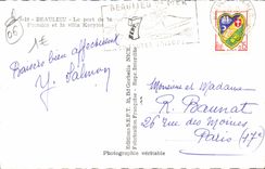 MODERN CARD Beaulieu the Port Of Formica And the Kerylos Villa