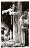 MODERN CARD Stalactites of ice in the throats of Cians